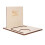 Atril triangular de madera para libros con portavasos, pino, 32 cm 1
