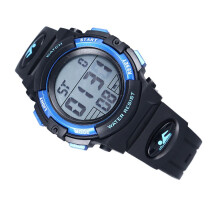 Reloj digital azul resistente para exteriores para niños - Resistente al agua hasta 50 m