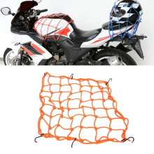 Reflektierendes Motorradhelmnetz für sicheren Transport in Orange