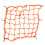 Reflective Motorcycle Helmet Net for Secure Transit in Orange 2