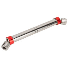 Stalen aandrijfas voor RC-auto's, geschikt voor Axial SCX10 90046 1/10, 125-190 mm, zilverkleurig.