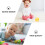 1Pc Toddler Hand Bell Plastic Assorted Color Safe Kids 9