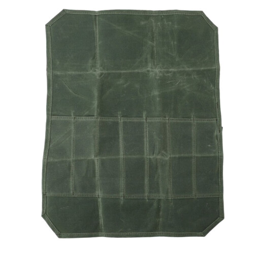 Military Green Knife Roll Bag with Versatile Storage Waterproof Material 1