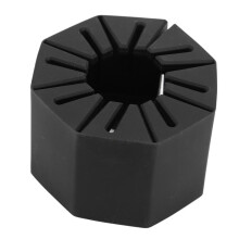 Soporte enrollable de silicona para tapas de botellas (34 x 7 cm), color negro