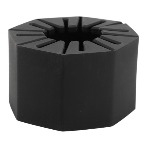 Silicone Cap Stand Roll Up Storage Holder 34x7cm Black 2