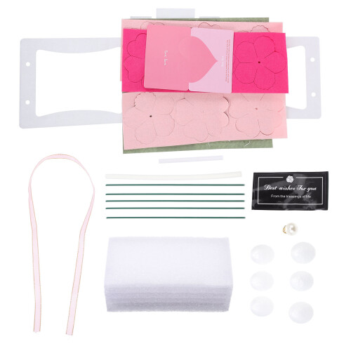 1 Set Diy Bastelmaterial Blumenkorb Kinder Lernspielzeug