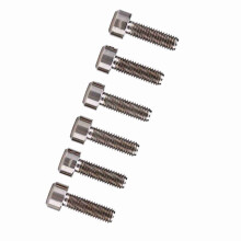 6 pernos de titanio de alta resistencia M5 x 16 mm para potencias de bicicleta de montaña