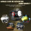 Phare de moto LED universel bicolore 6000K/3000K 2