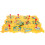 1 Set Dinosaurier Puzzle Spur Auto Spielset Kunststoff 3