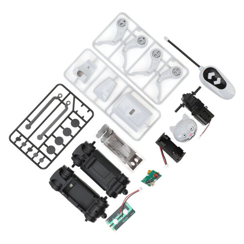 Chien robot électrique à monter soi-même avec télécommande, tête de chat, ABS, 233 g
