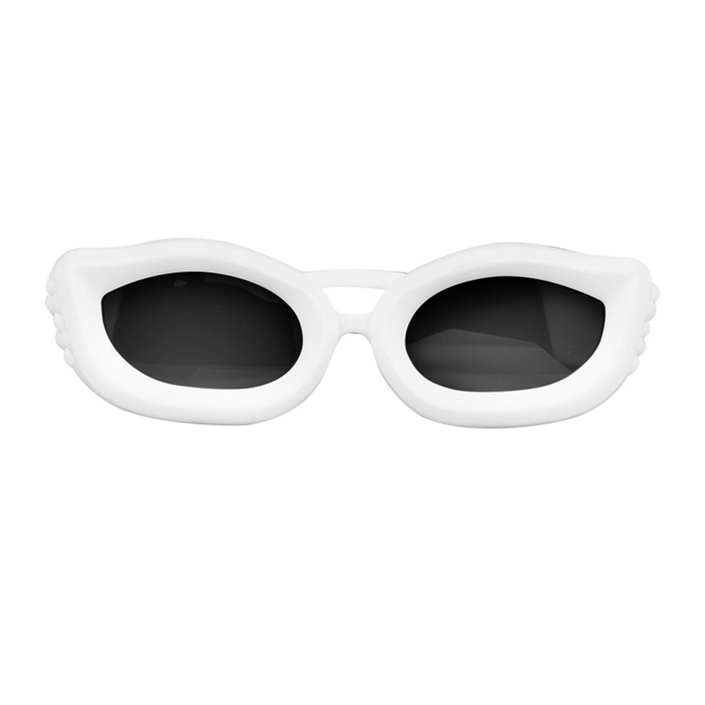 Pet Sunglasses Dogs Goggles for Heavy Snow Region-white gray
