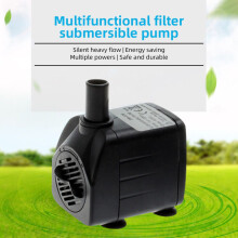 Mini-Wasserpumpe, einstellbare Fördermenge 600 l/h, 12-mm-Auslass, 1,2 m Förderhöhe, Schwarz