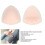 Silicone Triangle Bust Pad Groove Push-Up Insert White Skin S 4
