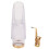Clear Plastic Alto Saxophone Mouthpiece, Rounded Edge for Performance 1