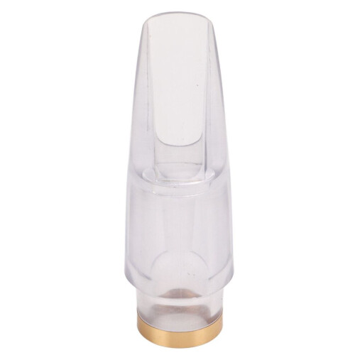 Clear Plastic Alto Saxophone Mouthpiece, Rounded Edge for Performance 1