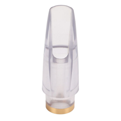Clear Plastic Alto Saxophone Mouthpiece, Rounded Edge for Performance 2