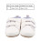 Baskets bébé en cuir PU, respirantes, blanches, taille 3 2