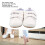 Baskets bébé en cuir PU, respirantes, blanches, taille 3 4