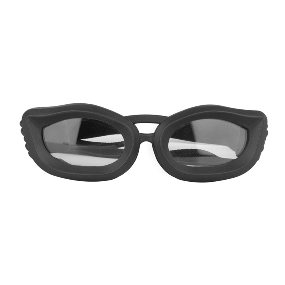 Pet Goggles Large Dogs Sunglasses Easy Wear-black transparent