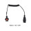 Durable 1.2m PVC Coiled Barcode Scanner Cable for WT41NO & HS2100 2