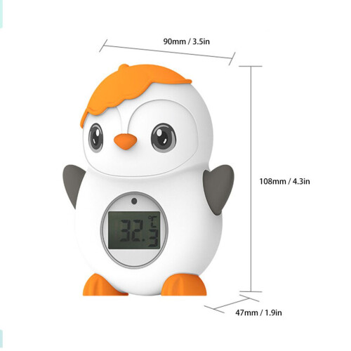 Högprecisionstermometer för bad med pingvindesign, ABS, 122 g 1
