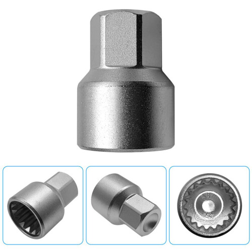 Steel Wheel Lock Nut Key for Porsche, 64 Thin-walled Socket Adapter 2