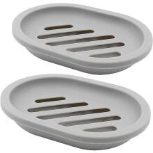 Forlænger sæbens levetid. Sæbeskåle til badeværelset. Giftfri med sikker silikone og moderne design. Nem rengøring til køkken og