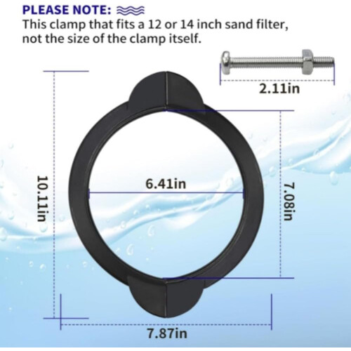 Sand Filter Pump Replacement Part Compatible With Most Models Durable ABS Plastic Construction Standard Size 1