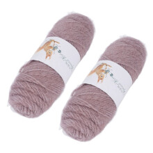 2 Knäuel Baumwoll-Häkelgarn, 5-6 mm, mittelgrob, weich, für Pullover und Handschuhe