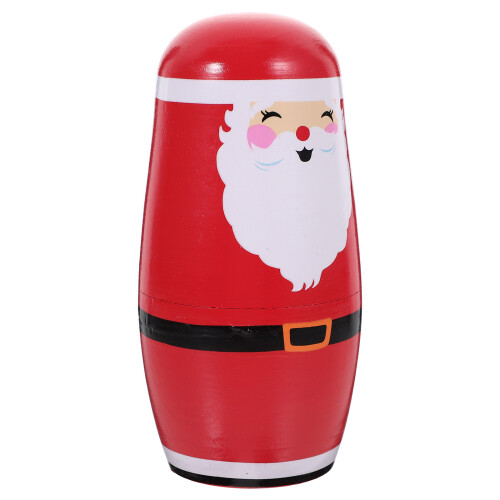 2 Sets Kerstthema 5-Laags Stapelbare Matroesjka