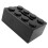 Spring Loaded Black Tissue Holder Box - Desktop & Wall Mounted Design 1