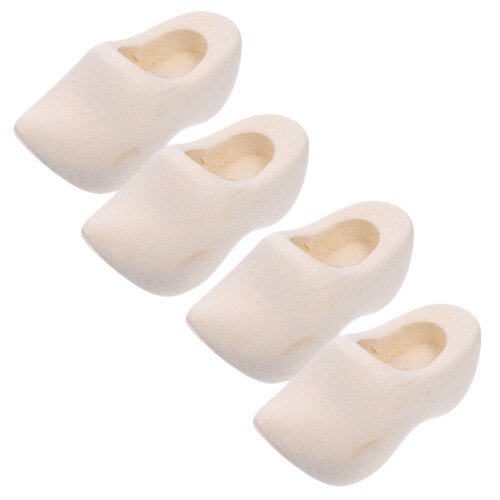 10 Paar Poppenhuis Mini Klompen 3 Cm