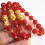 4Pcs Lightweight Red Agate Bracelets Durable Bangles for Women 10