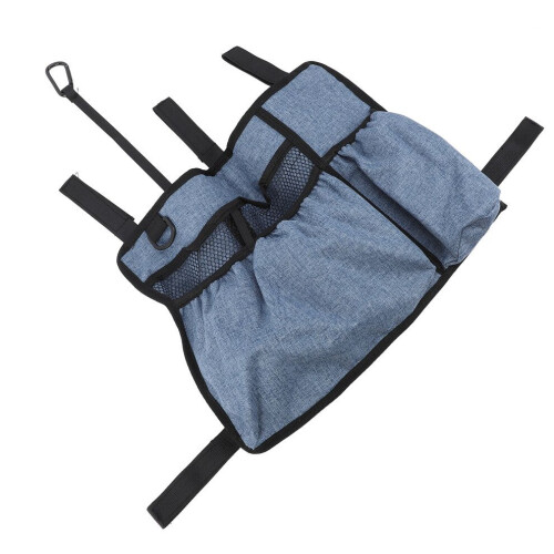 Multifunctional Blue Oxford Walker Bag with Multi-Pockets, Waterproof Storage