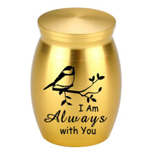 Cremation Jewelry Urn Casket for Ashes for Pet Memorial-gold