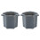 2Pcs Portable ABS Food Processor Base for Thermomix, Multi-Function Blender Pot Part 3