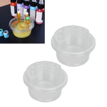 20 wegwerpbare houders voor tattoo-cartridges met standaard en reinigingsbeker.