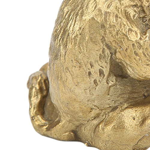Vivid Brass Monkey Statue, 5.2cm Small Decorative Figurine 2