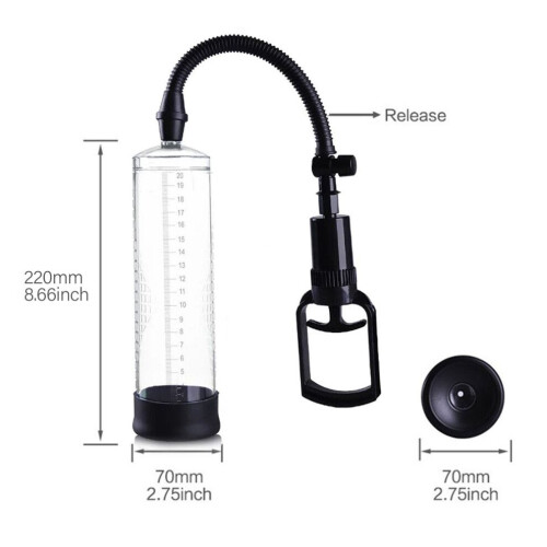 Professional Men's Penis Vacuum Pump, Ergonomic Erection Trainer, Safe Home Use 1