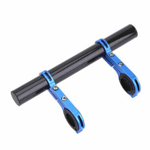 Fietsstuurbeugel/verlengstuk/houder voor fietsverlichting, zaklamp en snelheidsmeter (blauw)