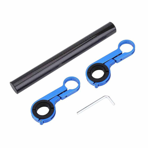 Bicycle Handlebar Bracket Extension Mount Holder for Bike Light Flashlight Speedometer(Blue) 1