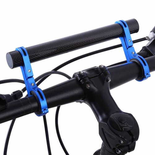 Bicycle Handlebar Bracket Extension Mount Holder for Bike Light Flashlight Speedometer(Blue) 2