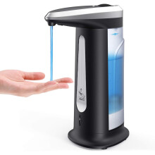 Alsidig automatisk sæbedispenser, giftfrit varmebestandigt ABS-materiale tilbyder sikkerhed, berøringsfrit design fremmer hygiejne, fungerer i