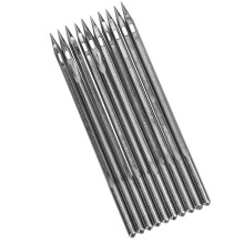 10 stuks zilverkleurige roestvrijstalen schoenreparatieset