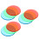 3 Sets 9 Teile Farbfilterplatte Physikplatten 3