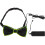Led Bow Tie Costume De Danse Accessoire Fluorescent Pour Fête 9