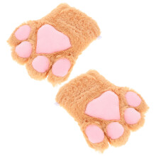 1 Paar Katzenpfoten- Für Frauen, Flauschige Plüsch