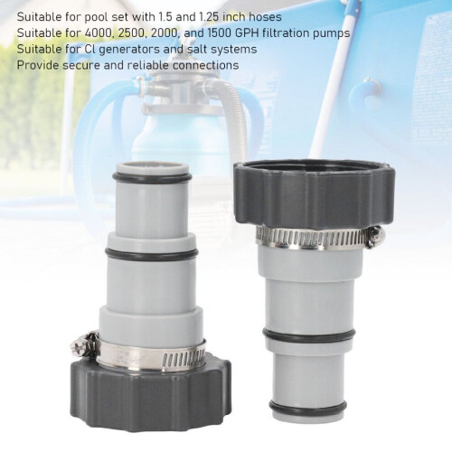 Gewinde-Poolschlauchadapter-Set für 1,25 2