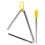 Percusión manual triangular de metal, fácil de tocar 3