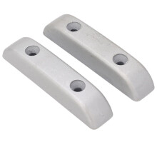2Pcs Silver Metal Bass Thumb Rest Finger Rest for Guitar & Bass Performers